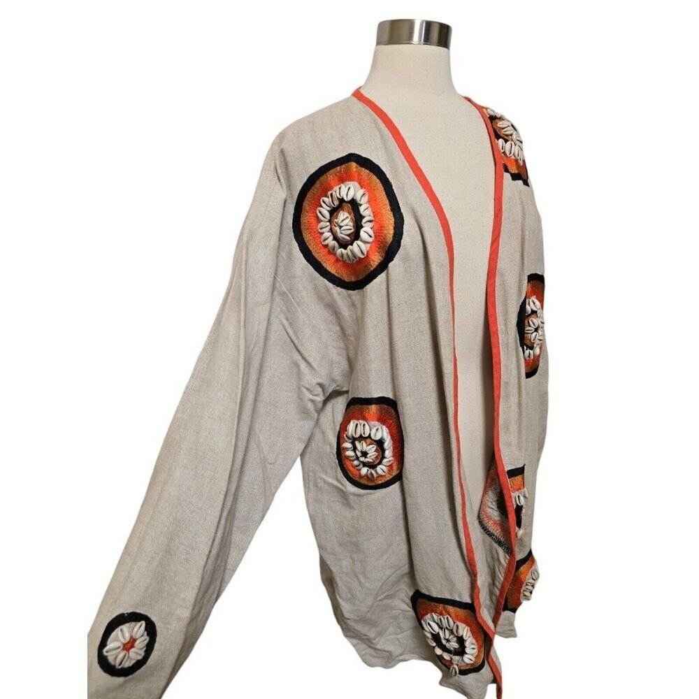 Womens Vintage Tunic Cardigan Topper Plus Size 22 Ethnic‎ Theme Shells